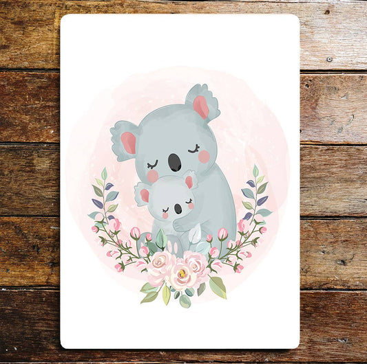 Koala bear Children's Room art | Metal Sign Plaque