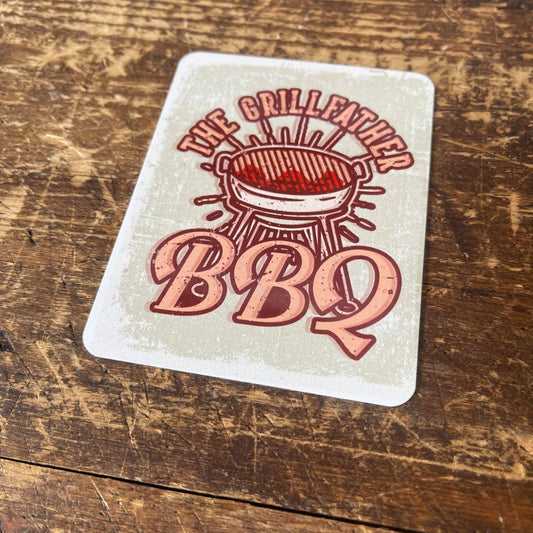 The Grill father BBQ Tin Sign Metal Sign Plaque