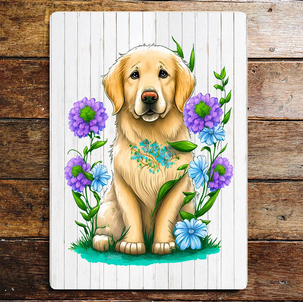 Labrador cute wall art | Metal Sign Plaque