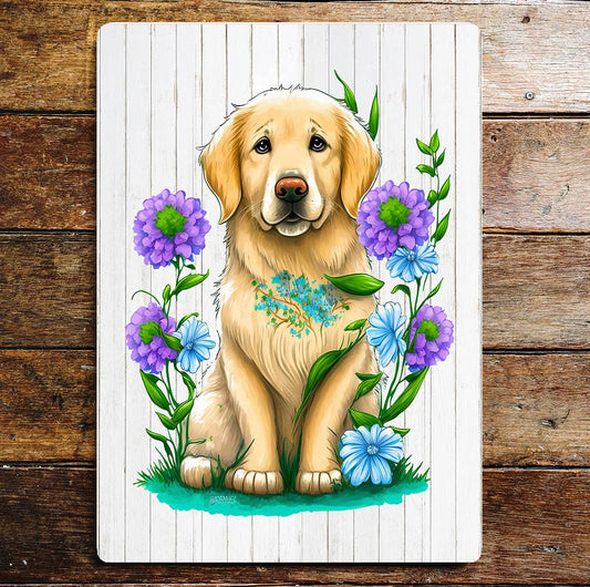 Labrador cute wall art | Metal Sign Plaque