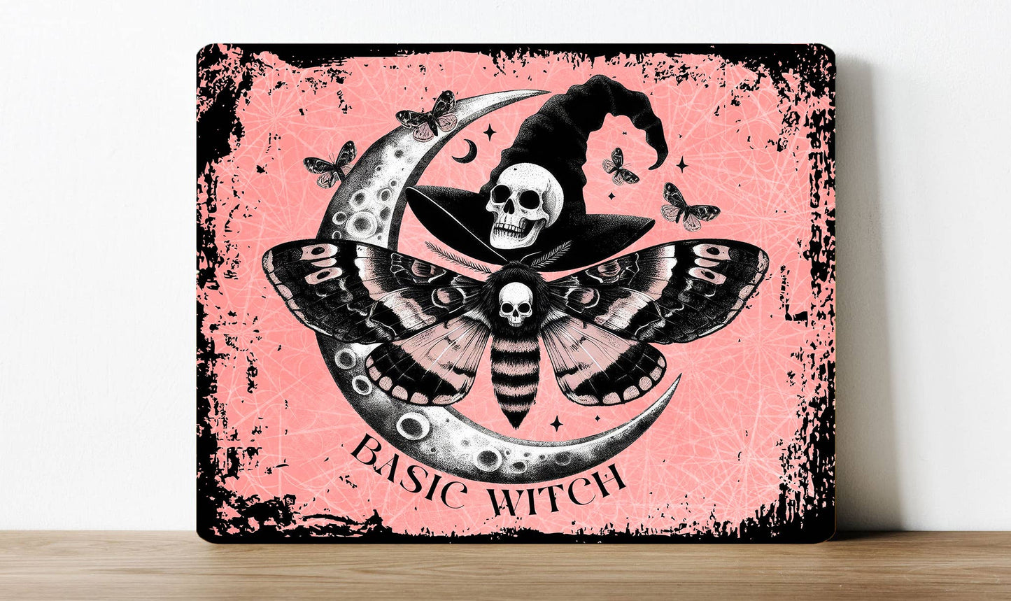 Basic Witch Halloween Spooky Horror | Metal Sign Plaque
