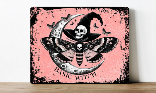 Basic Witch Halloween Spooky Horror | Metal Sign Plaque