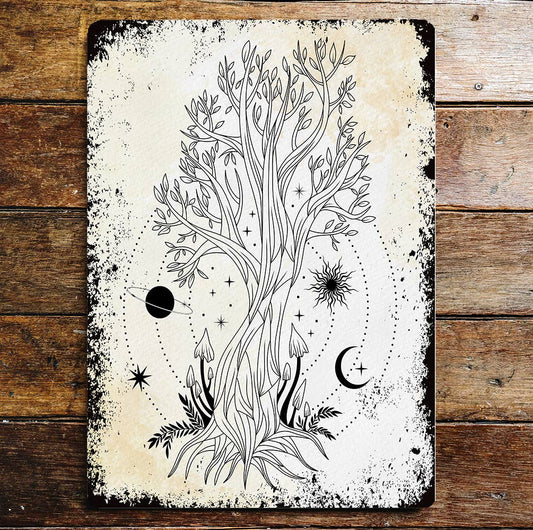 Magic Tree mystical | Metal Wall Sign Plaque