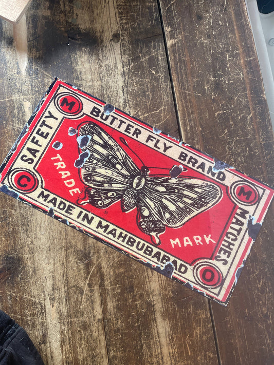 Butterfly Matches | Metal Sign