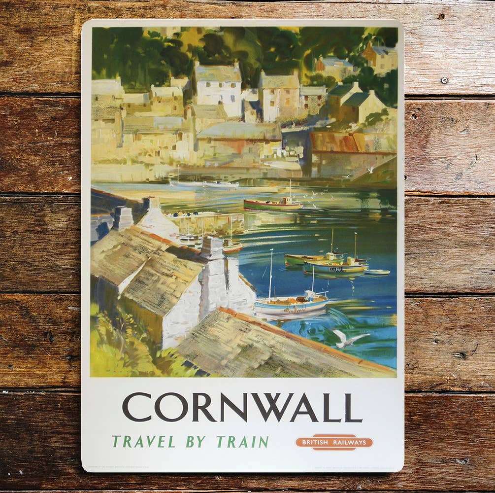Cornwall Travel British Railways | Metal Sign Plaque