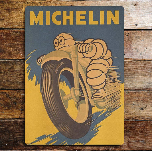 Michelin Man Motorbike Tyres Speed | Metal Sign Plaque