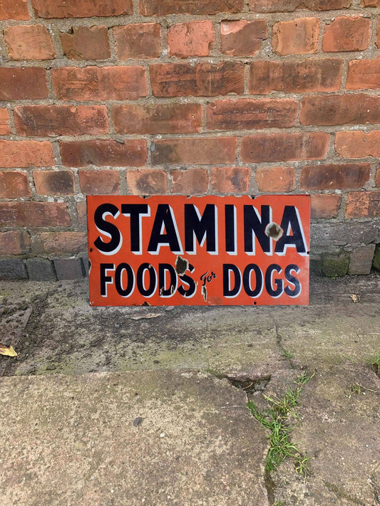 Stamina Foods Dogs | Metal Sign