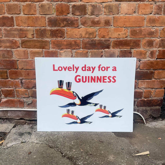 Lovely Day For A Guinness 3 Toucans | Metal Sign Plaque