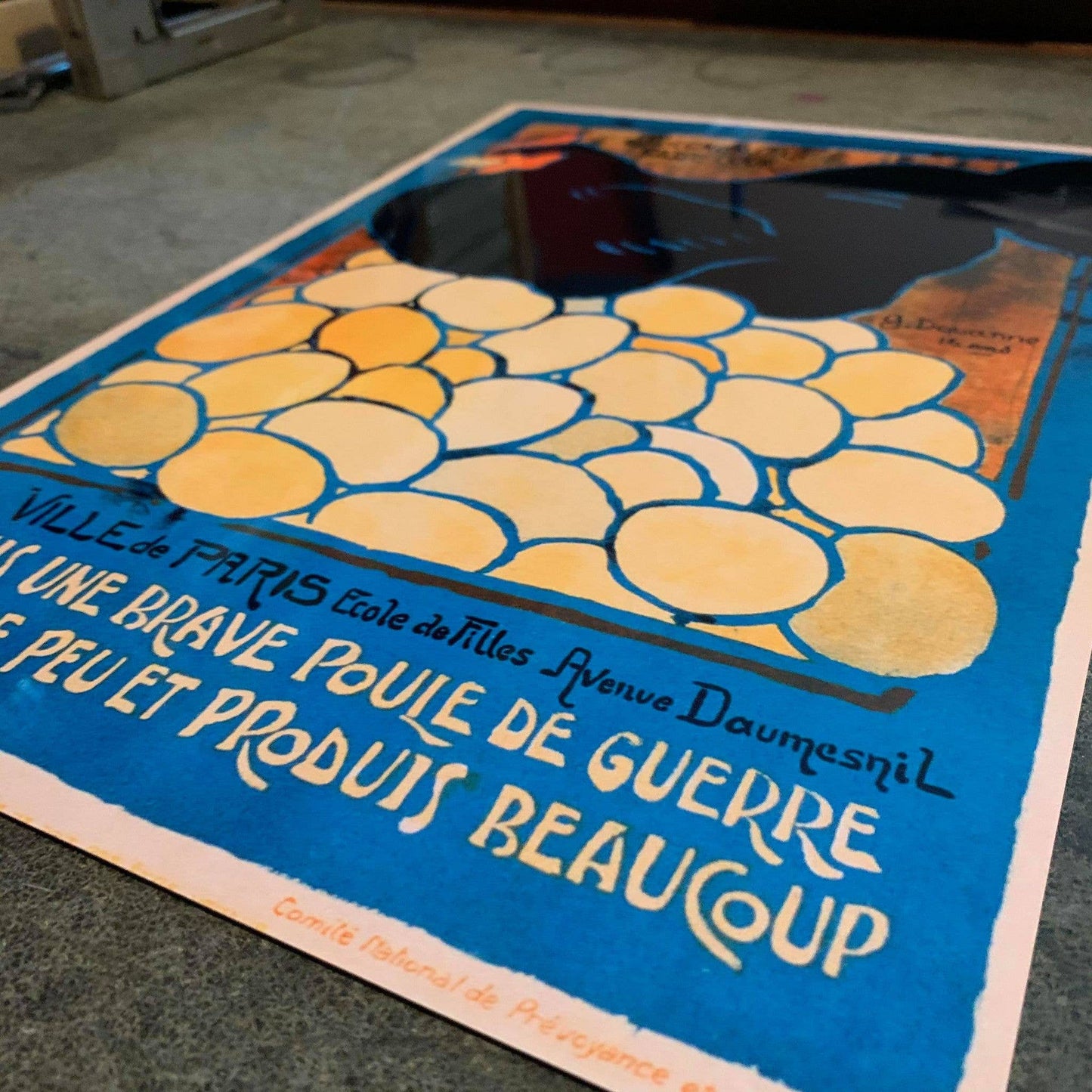 French Hen Chicken World War | Metal Sign