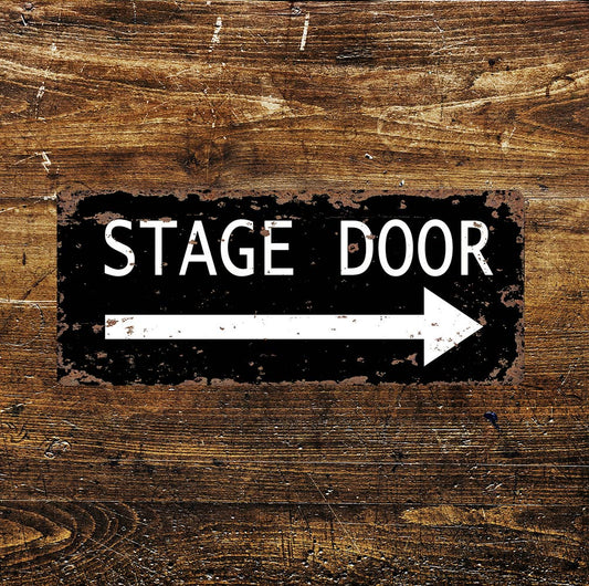STAGE DOOR Vintage Look Art | Metal Sign