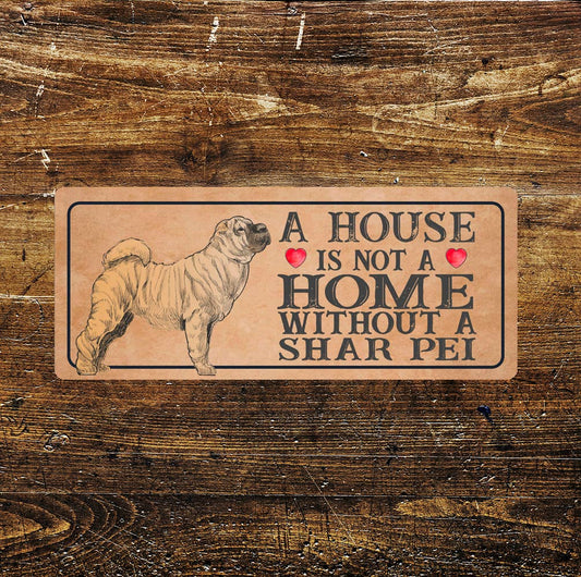 Shar pei Dog | Metal Sign Plaque