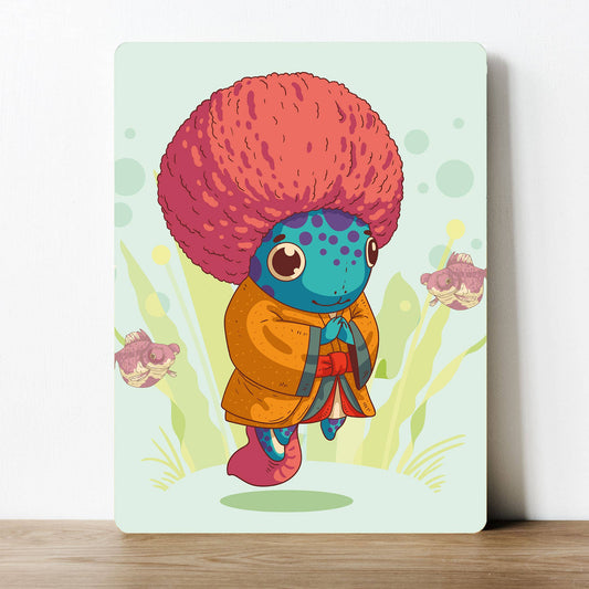 Axolotl Design Cute | Metal Sign Plaque