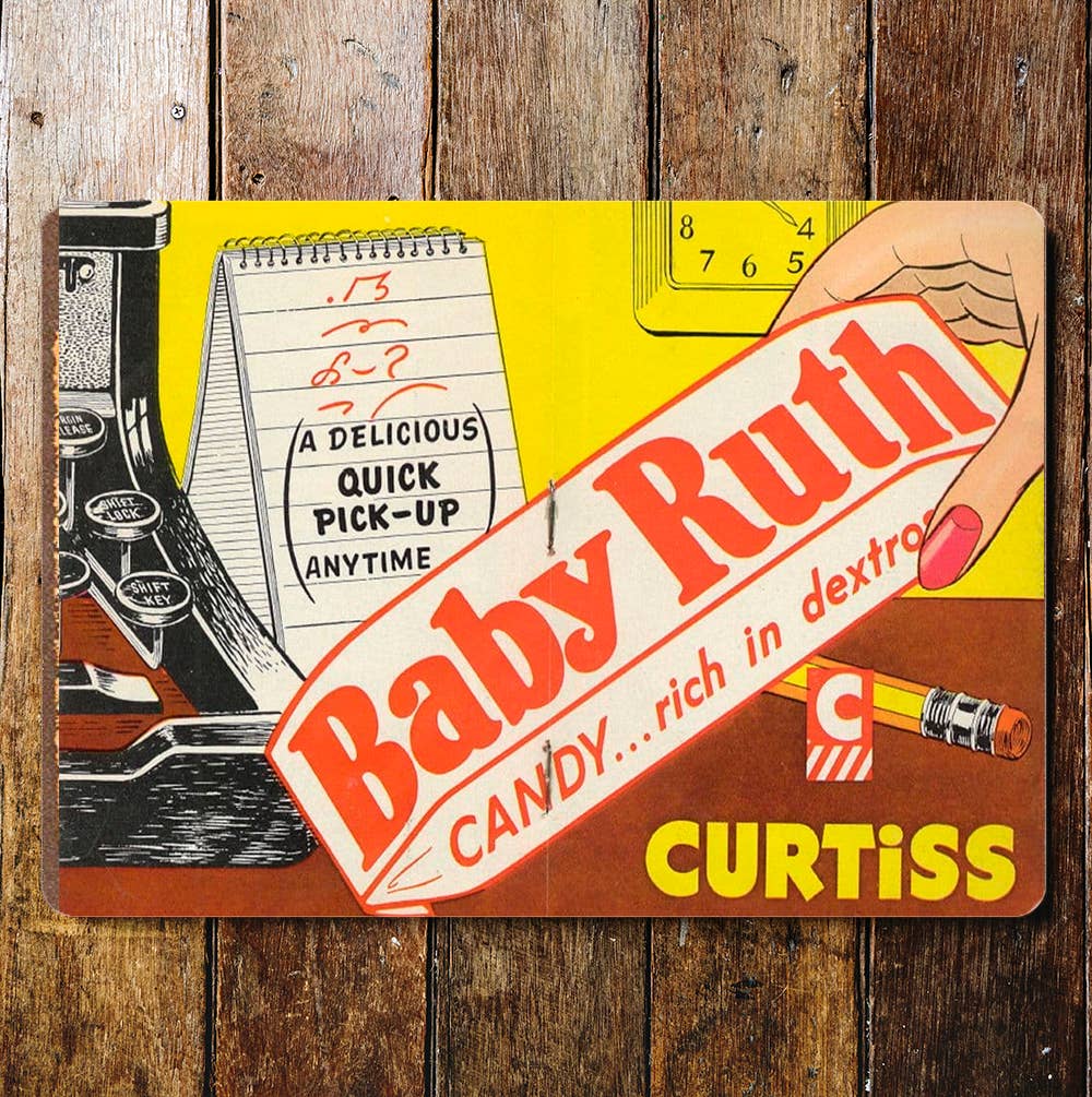 Baby Ruth Candy | Metal Advertising Wall Sign