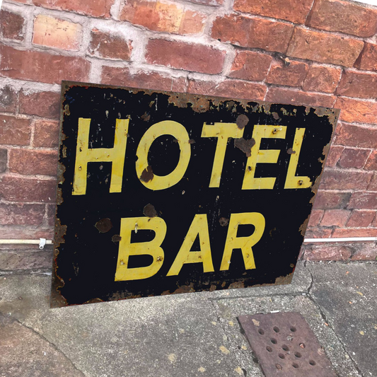 Hotel Bar | Metal Advertising Wall Sign