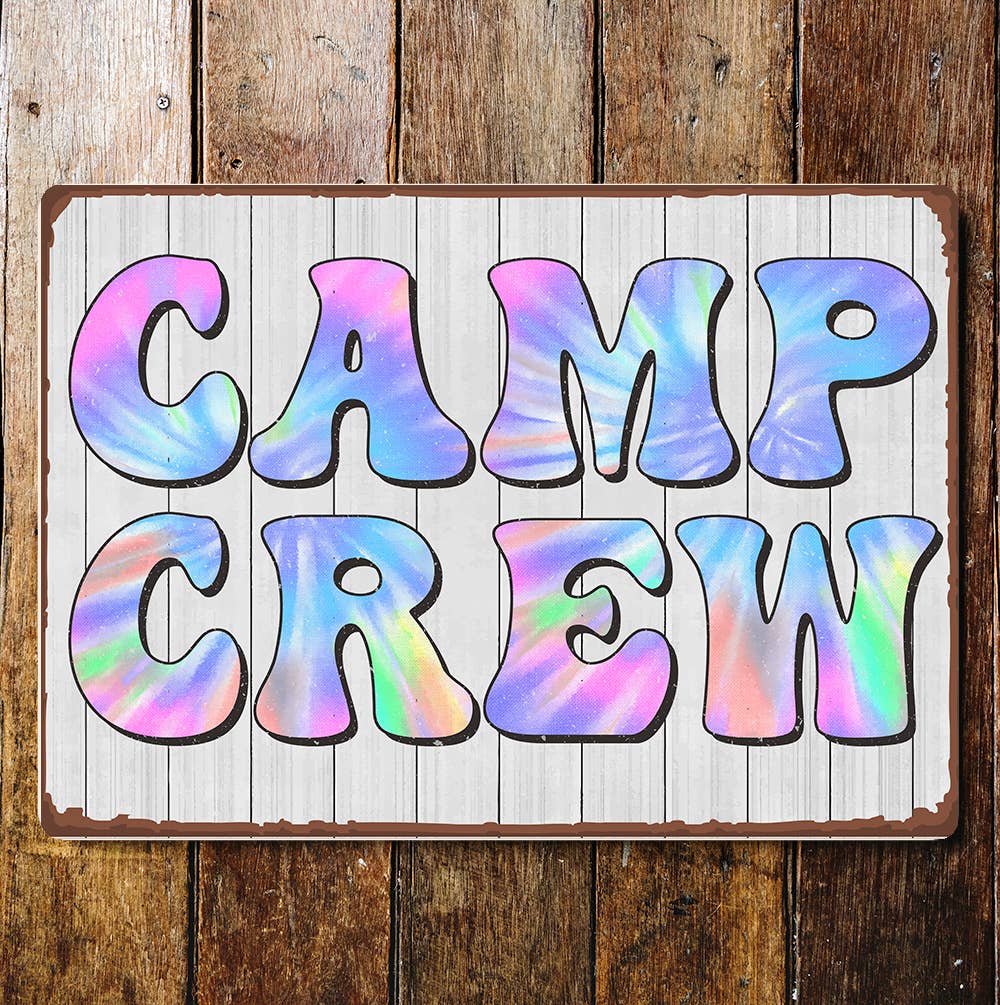 Camp Crew camping | Metal Sign Plaque