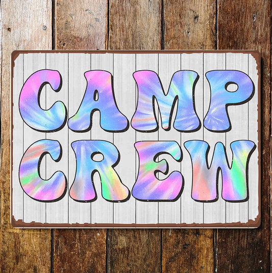 Camp Crew camping | Metal Sign Plaque