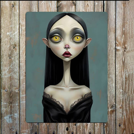 Art Deco Illustration Stylized Women | Metal Sign Plaque