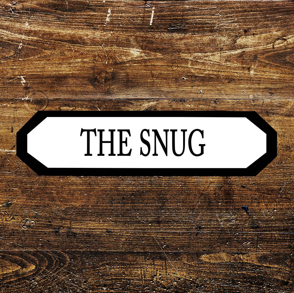 The Snug Sign | Metal Sign Plaque Long