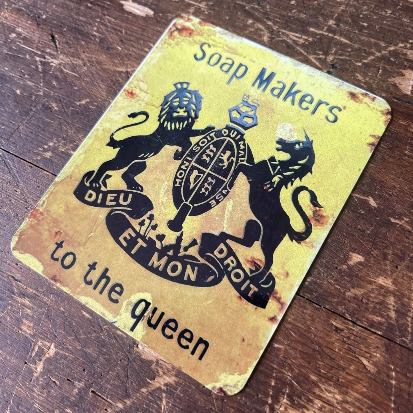 Soap Makers To the Queen Elizabeth II Metal Sign Plaque