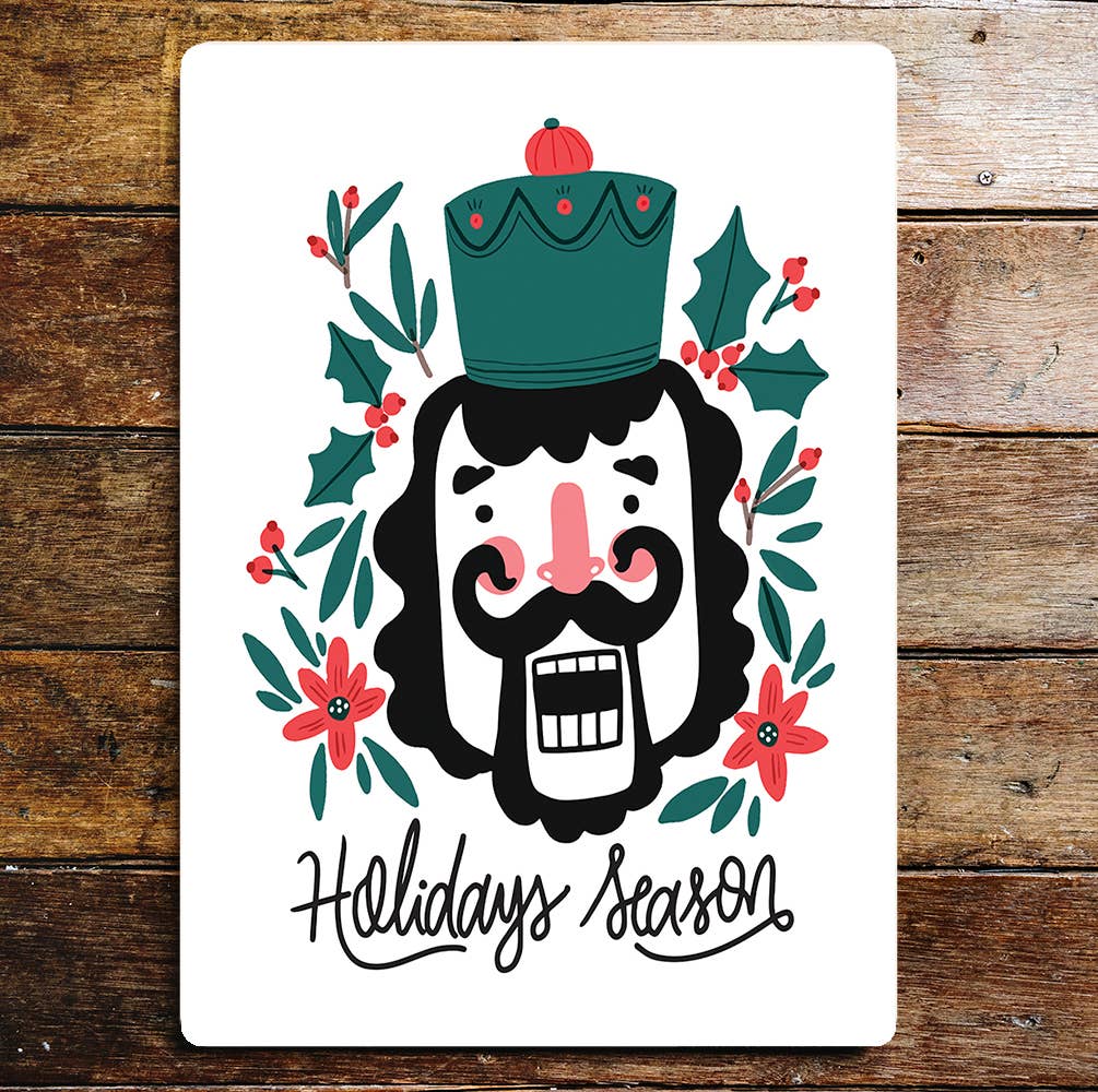 Holiday season Christmas wall art | Metal Sign Plaque
