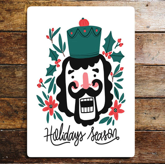 Holiday season Christmas wall art | Metal Sign Plaque