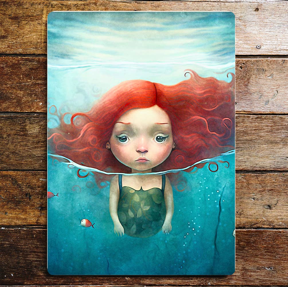 Mermaid art | Metal Sign Plaque