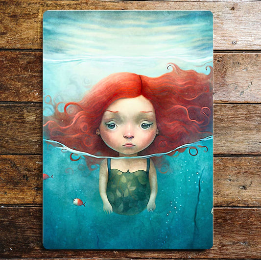 Mermaid art | Metal Sign Plaque