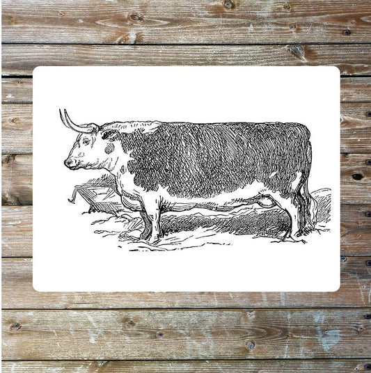 Vintage bull beef | Metal Sign Plaque