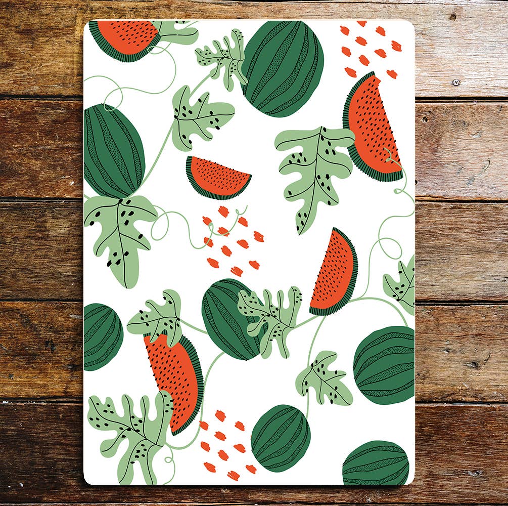 Watermelon Fruit Kitchen pattern kitchen | Metal Wall Sign