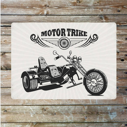 Motor Trike art | Metal Sign Plaque