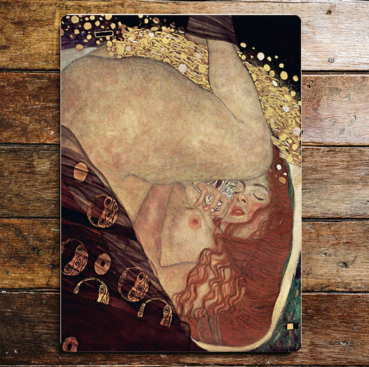 Gustav Klimt Hygieia dance pattern | Metal Sign Plaque