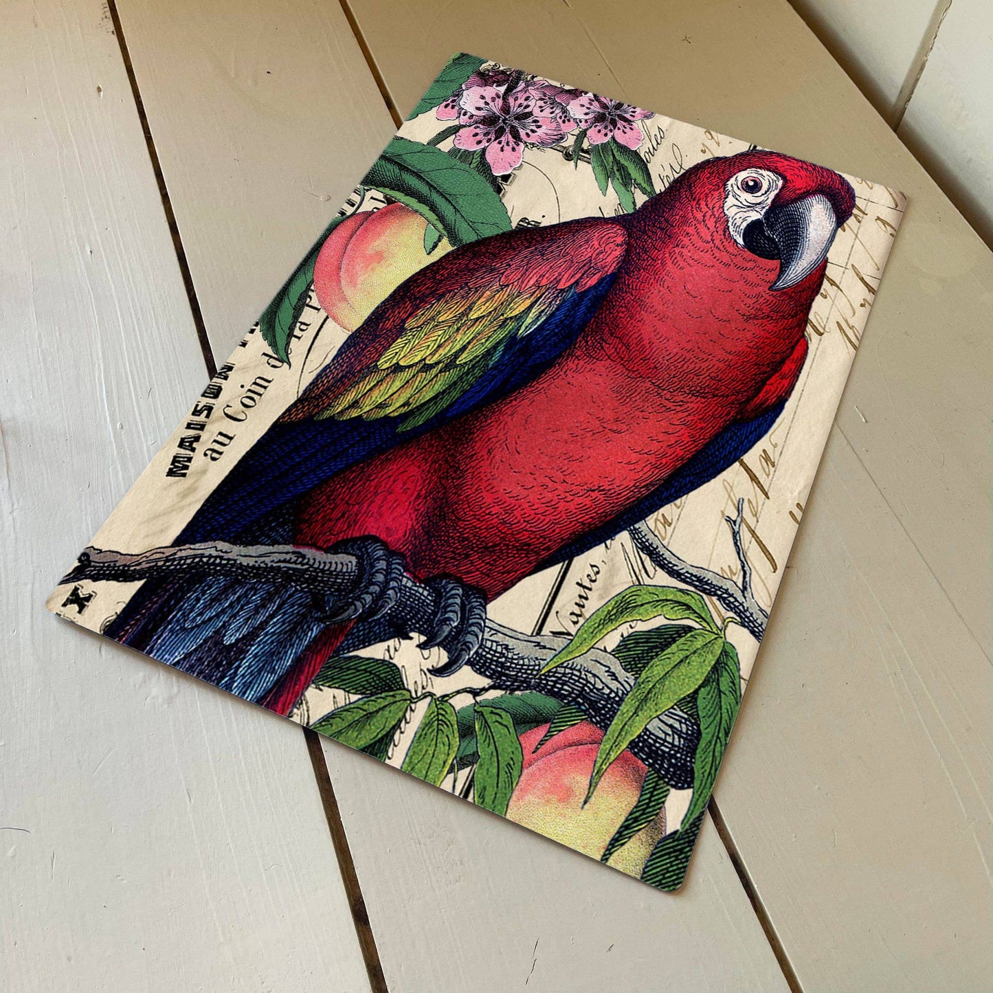 Parrot Bird Tropical Macaw Metal Wall Sign