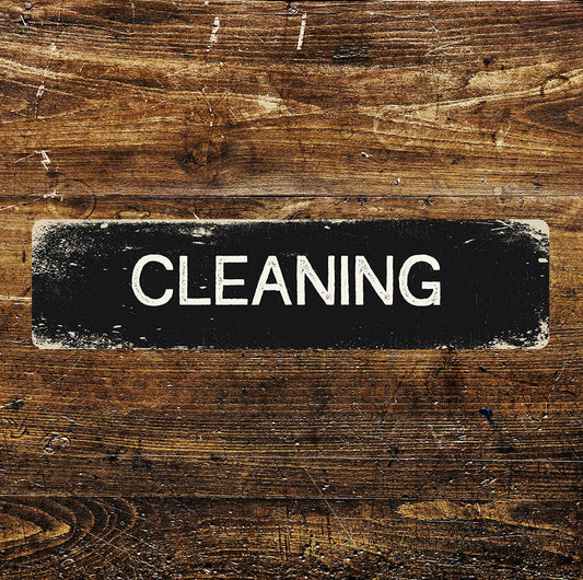 Cleaning Metal Long Sign Plaque