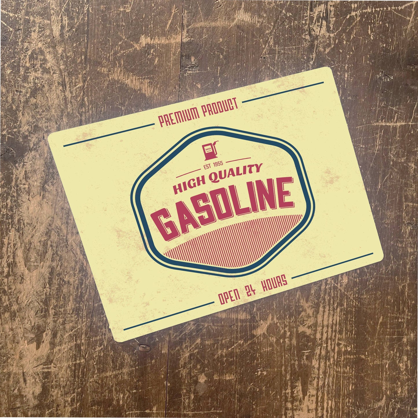 gasoline | Metal Retro Wall Sign
