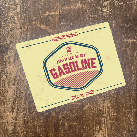gasoline | Metal Retro Wall Sign