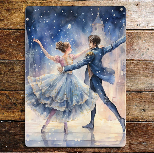 Nutcracker Ballerina Romanic Art | Metal Sign Plaque