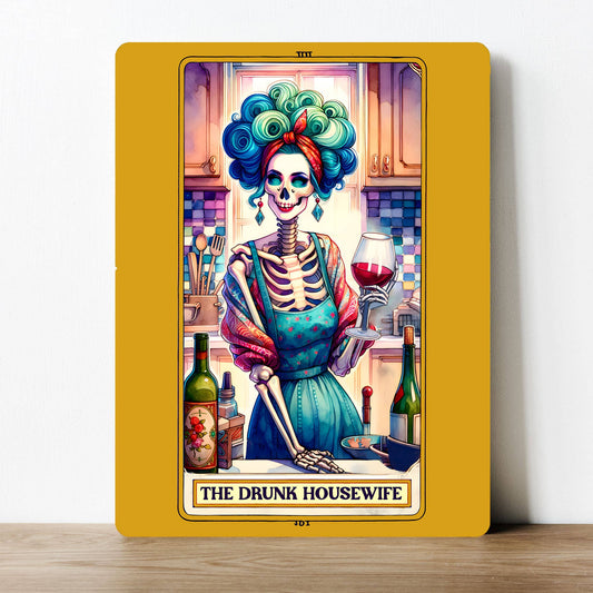 The Drunk Housewife Galaxy Tarot | Metal Sign Plaque