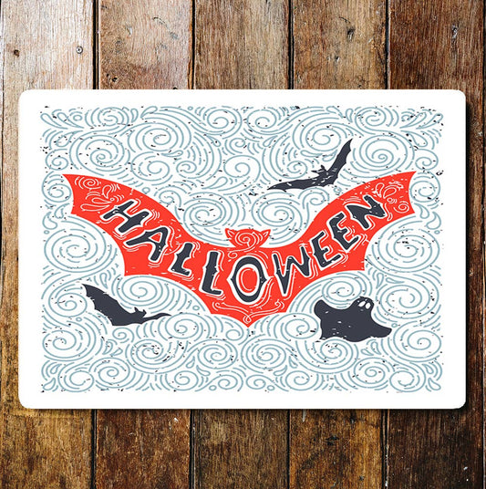 Halloween bat | Metal Wall Sign Plaque