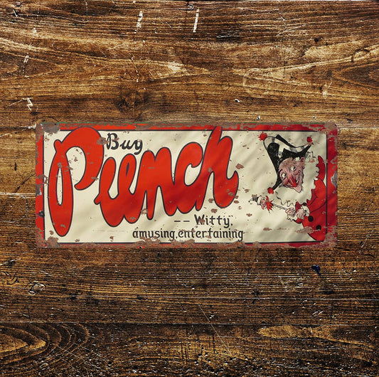 Punch fairground circus Doll | Metal Sign Plaque