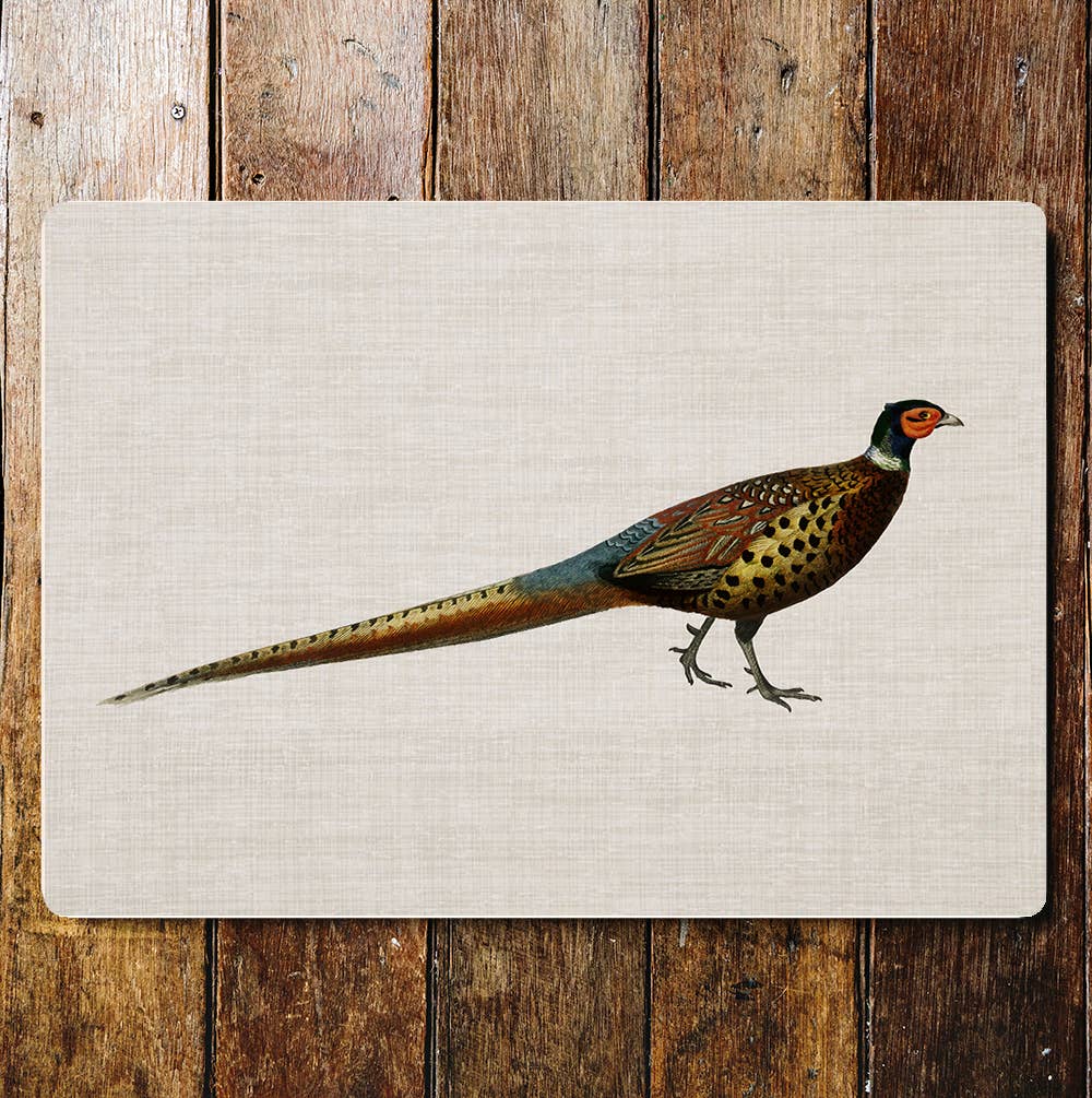 Pheasant Portrait Metal Sign plaque