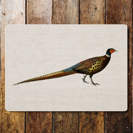 Pheasant Portrait Metal Sign plaque