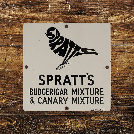 spratts budgerigar mixture bird | Metal Sign Plaque Square