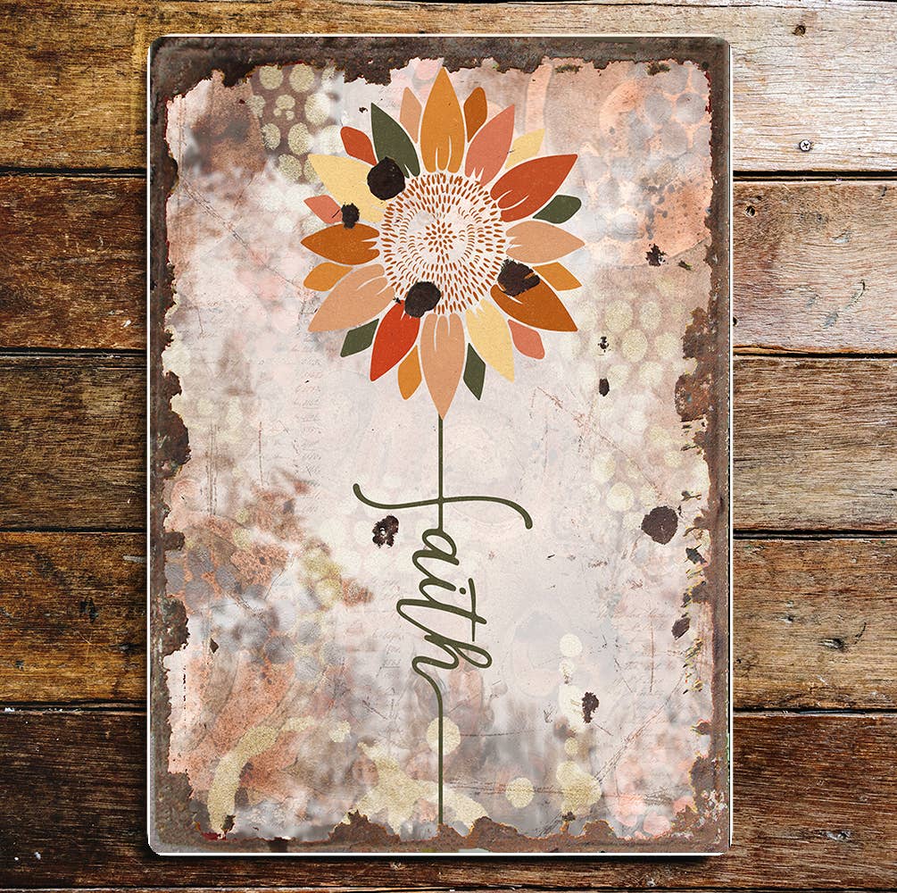 Spiritual motivation faith art Metal Wall Sign