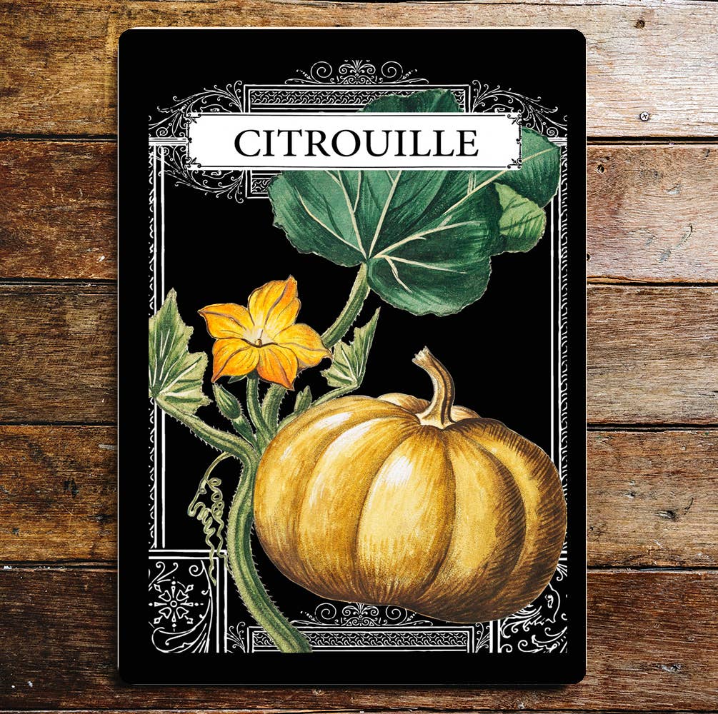 Garden seeds Citrouille Pumpkin Kitchen | Metal Sign