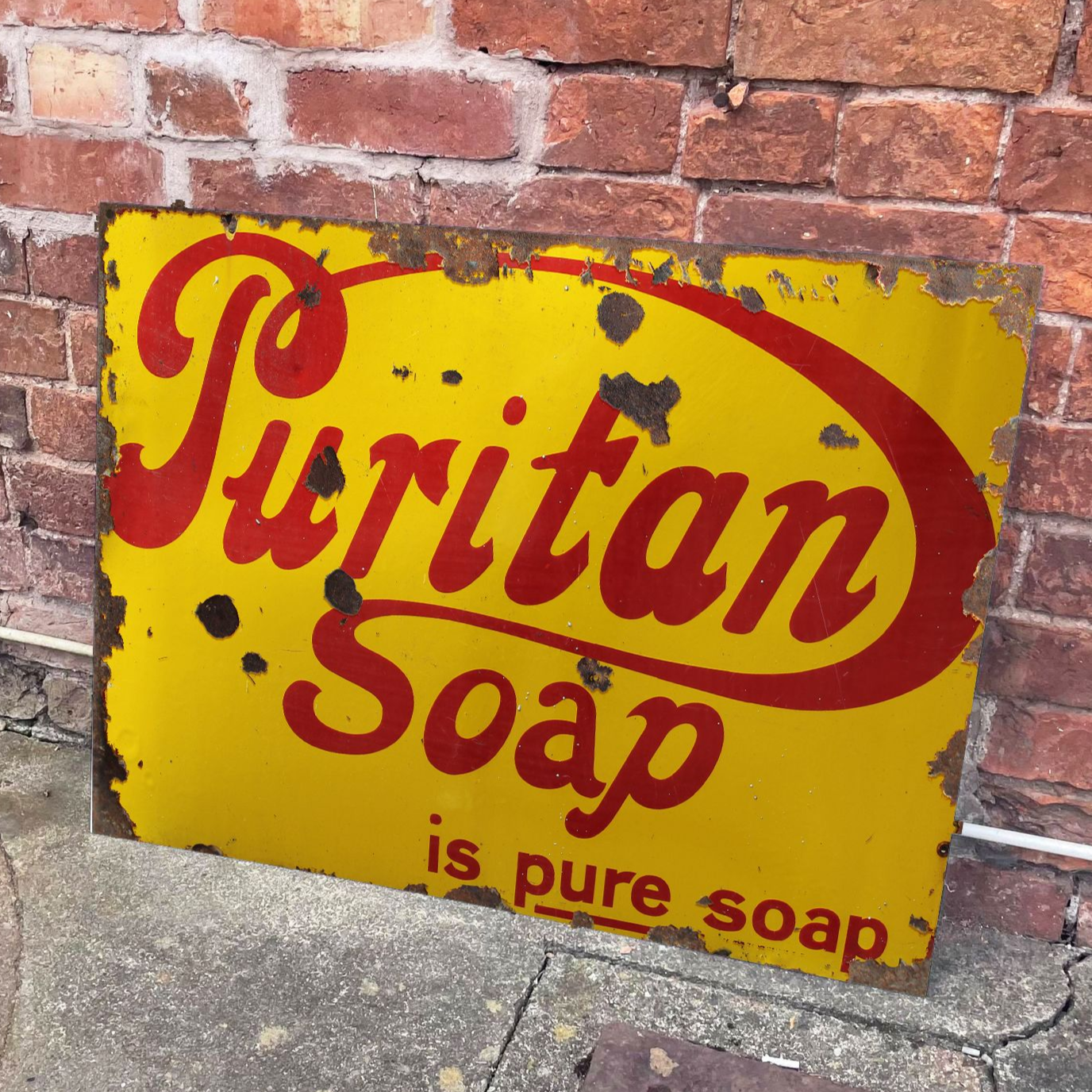 Puritan Soap Metal Advertising Wall Sign