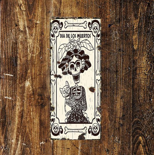 Day Of Dead Skull Art | Metal Sign