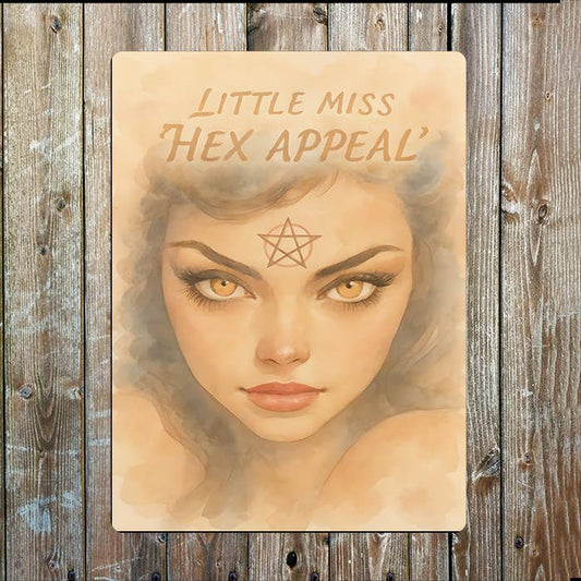 Little Miss Hex Appeal | Watercolour | Metal Sign Plaque