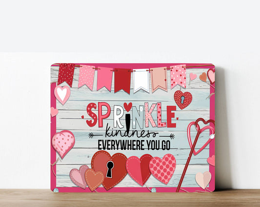 Sprinkle kindness love | Metal Sign Plaque