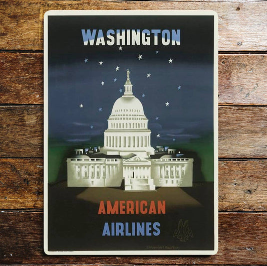 Washington American Air Lines | Metal Sign