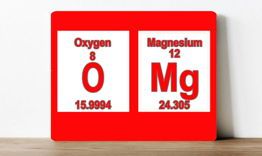 OMG Periodic Table Funny | Metal Sign Plaque